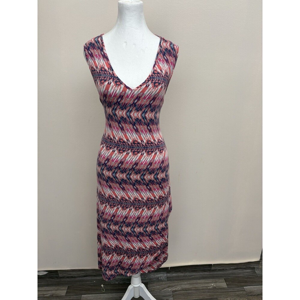 Design History Pink Arrow Print Hi-Lo Viscose Blend Dress Missy 2XL Sleeveless